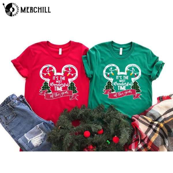 It’s The Most Wonderful Time Of The Year Sweatshirt, Mickey Mouse Christmas Shirt, Gifts for Disney Lovers