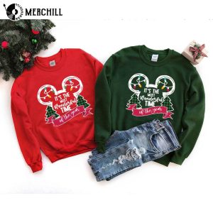 Its The Most Wonderful Time Of The Year Sweatshirt Mickey Mouse Christmas Shirt Gifts for Disney Lovers 3