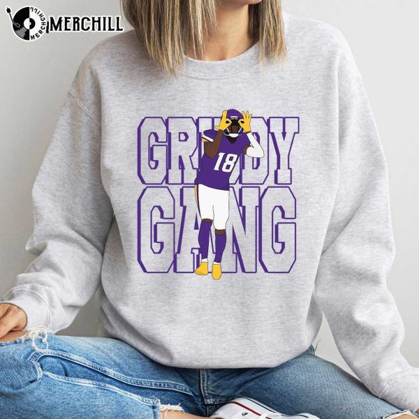 Justin Jefferson Griddy Shirt Womens Vikings Shirt Minnesota Vikings Gift