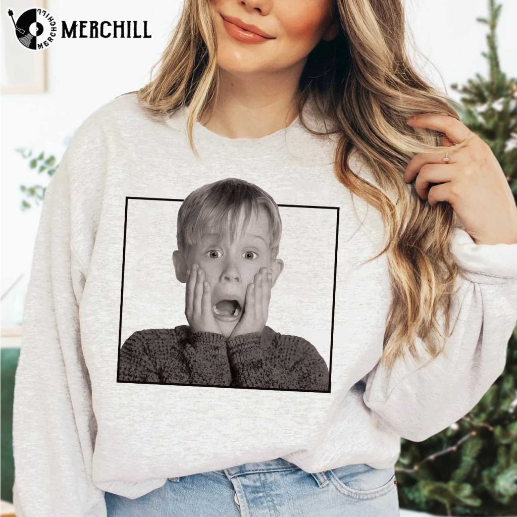 Kevin Home Alone Face Shirt, Home Alone Christmas Shirt, Presents for 8 ...