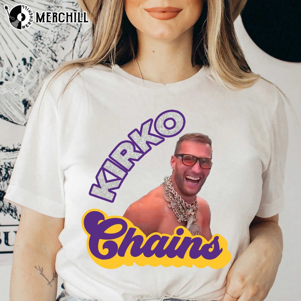 Give Him The Chains Kirk Cousins Shirt Minnesota Vikings T Shirt Gifts for  Vikings Fans - Happy Place for Music Lovers