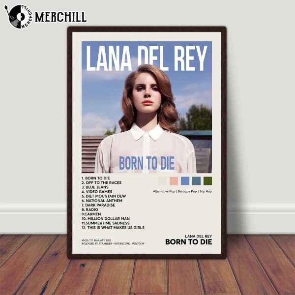 Lana Del Rey Born to Die Poster Gifts for Lana Del Rey Fans