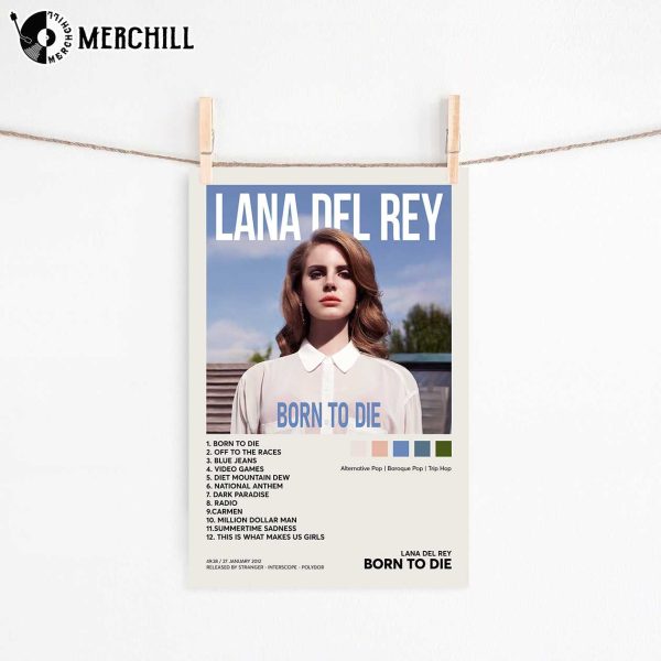 Lana Del Rey Born to Die Poster Gifts for Lana Del Rey Fans