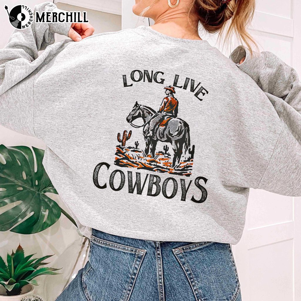 Long Live Cowboys Vintage Western T Shirts Gift for Him - Happy Place ...