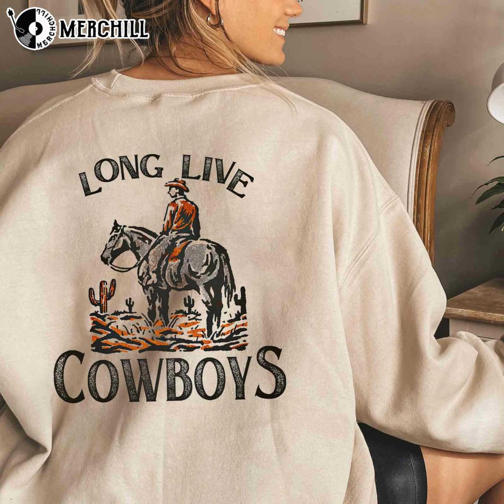 Long Live Cowboys Vintage Western T Shirts Gift for Him - Happy Place ...