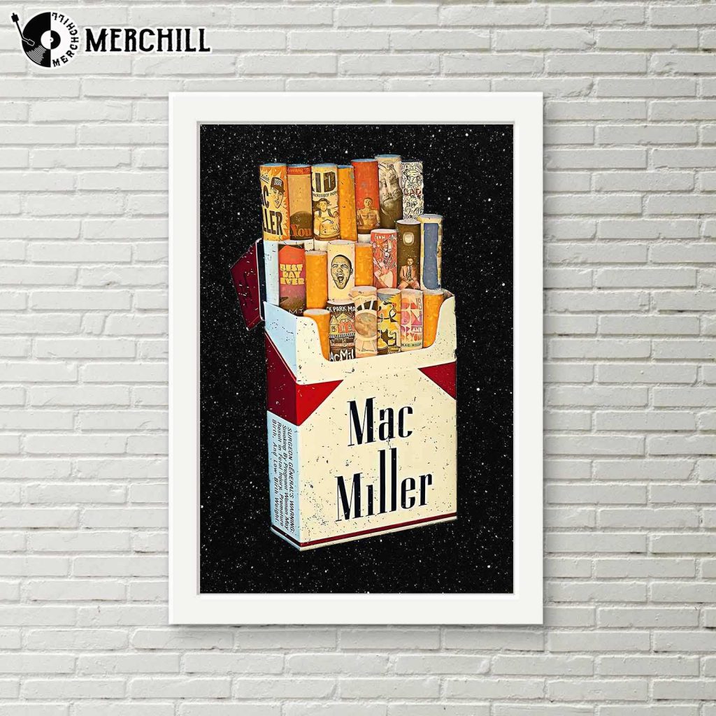 Mac Miller Cigarette Poster Albums Gifts for Mac Miller Fans - Happy ...