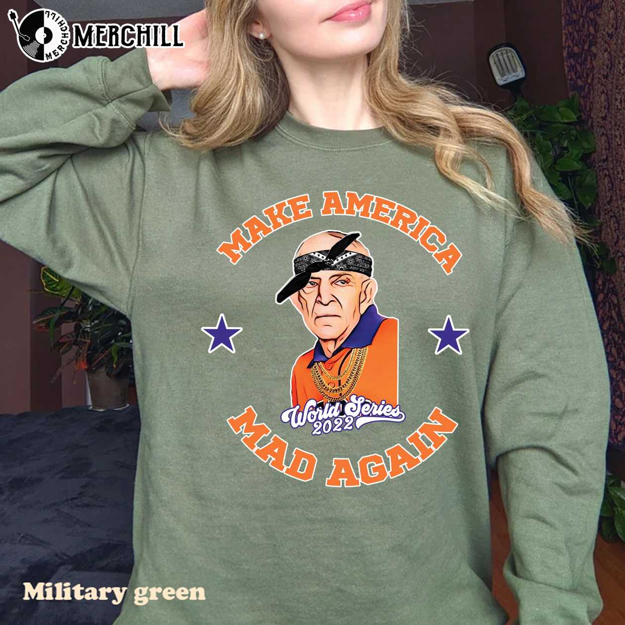 Make America Mad Again Astros Bella Canvas Shirt Adult X-Large
