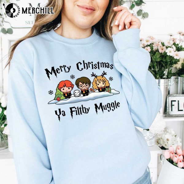 Merry Christmas Ya Filthy Muggle Sweater Harry Potter Christmas Shirt Gifts for Harry Potter Lovers