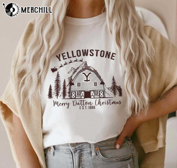 Merry Dutton Christmas Yellowstone Christmas Shirt Yellowstone Christmas Gifts