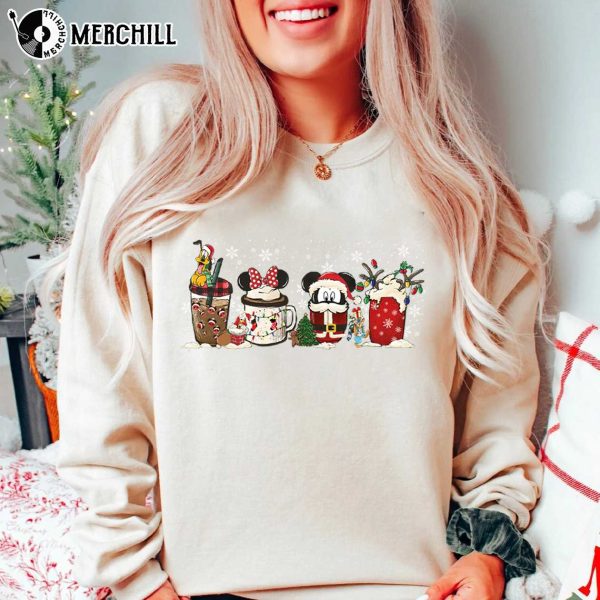 Mickey and Friends Christmas Shirt Coffee Gifts for Disney Lovers