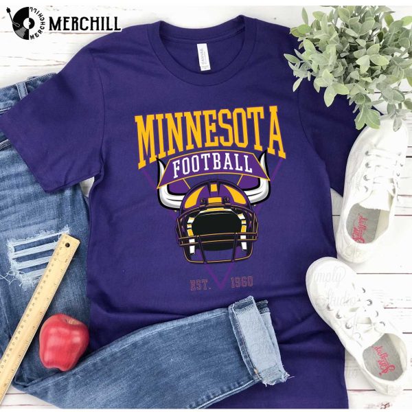 Minnesota Football 1960 Vintage Vikings T Shirt Gifts for Vikings Fans