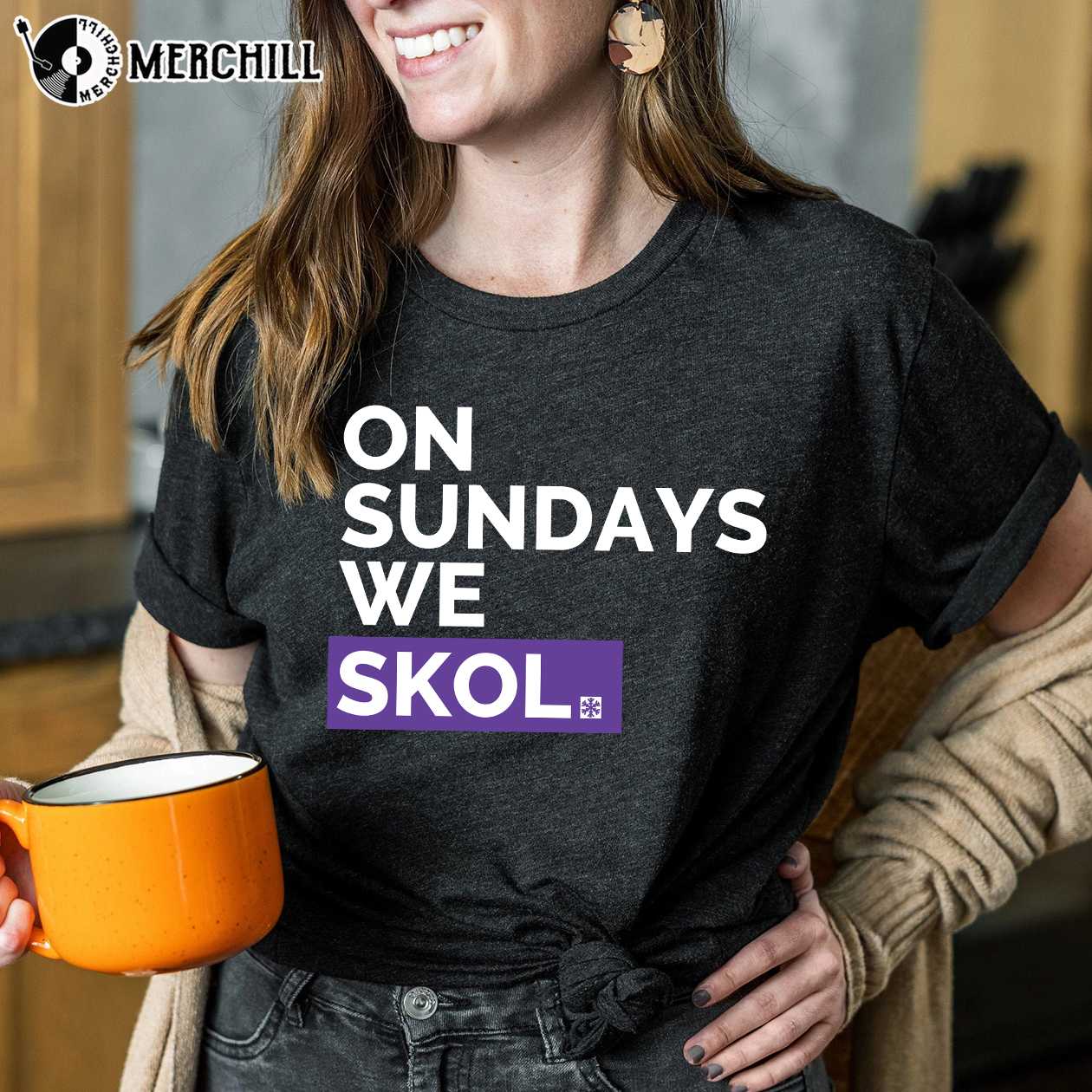 On Sundays We Skol Shirt Skol Vikings Shirt Minnesota Vikings Gift - Happy  Place for Music Lovers