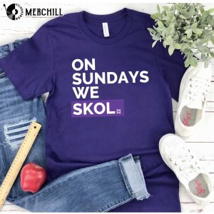 On Sundays We Skol Shirt Skol Vikings Shirt Minnesota Vikings Gift 5