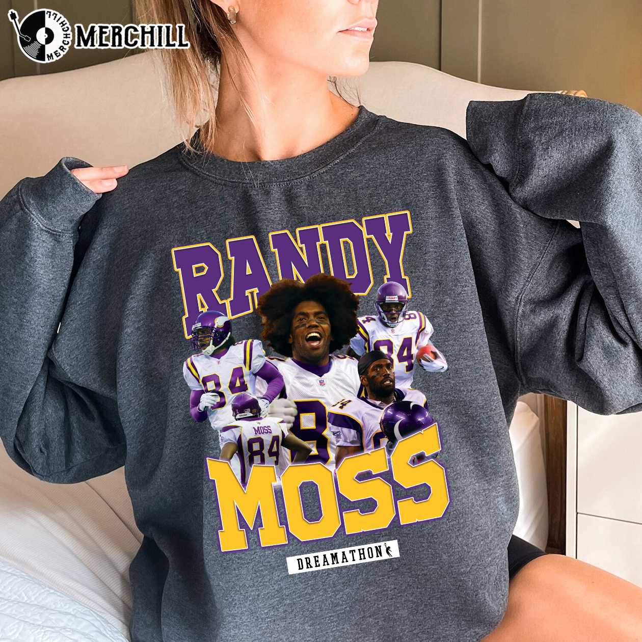 Randy Moss Jersey Youth Vikings T shirt Mens Gifts for Vikings