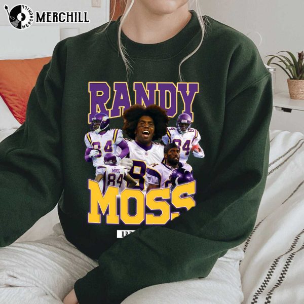 Randy Moss Jersey Youth Vikings T shirt Mens Gifts for Vikings Fans