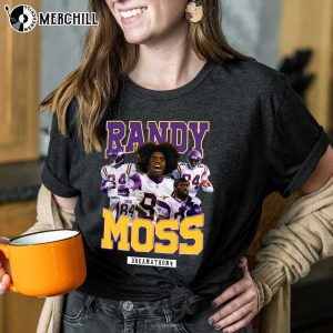 Randy Moss Jersey Youth Vikings T shirt Mens Gifts for Vikings Fans