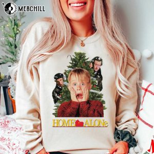 Red Home Alone Christmas Shirt Christmas Gift for Young Adults