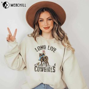 Retro Long Live Cowgirls Shirt Women Western Cowgirl Gift Ideas 3