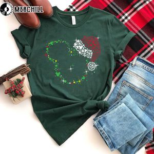 Santa Mickey Shirt Mickey Mouse Christmas Shirt Womens Gifts for Disney Lovers 4