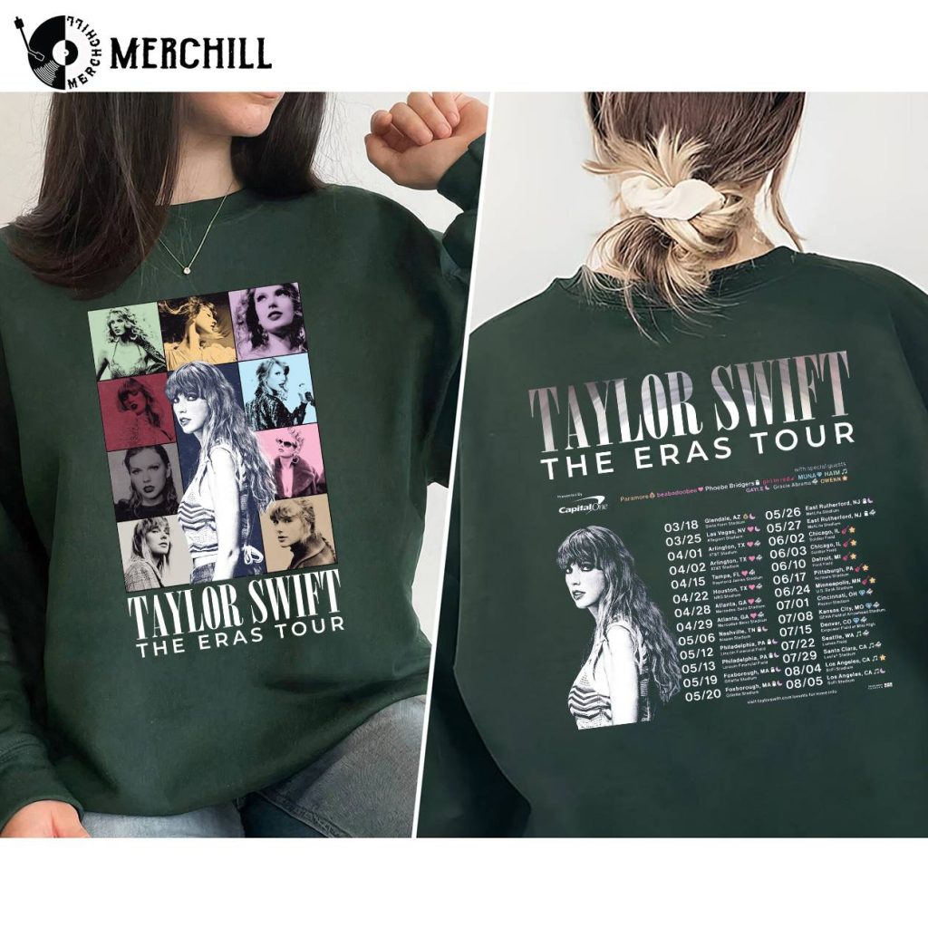 Taylor The Eras Two Sides Sweatshirt The Eras Tour Vintage Happy 