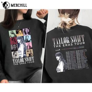 Taylor Swift Eras Tour Official Merch Black Hoodie Hooded Unisex 2XL XXL