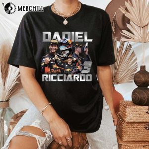 Vintage Daniel Ricciardo 3 T-Shirt 90s Style Danny Ric Shirt