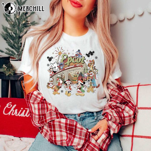 Vintage Disney Epcot Sweatshirt, Disney Christmas Shirts 2022, Gifts for Disney Lovers