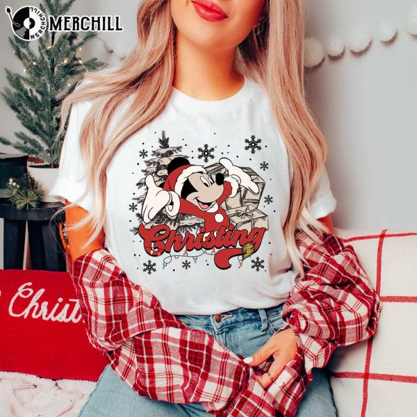 Vintage Happy Christening Mickey Mouse Shirt, Mickey Christmas Shirt, Gifts for Disney Lovers