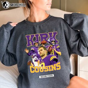 Vintage Kirk Cousins Shirt Minnesota Vikings Shirt Gifts for Vikings Fans 2