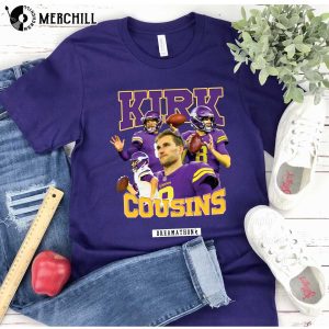 Vintage Kirk Cousins Shirt Minnesota Vikings Shirt Gifts for Vikings Fans