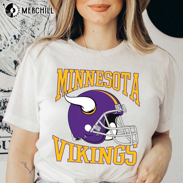 Vintage Vikings Shirts Minnesota Vikings Long Sleeve Gifts for Vikings Fans