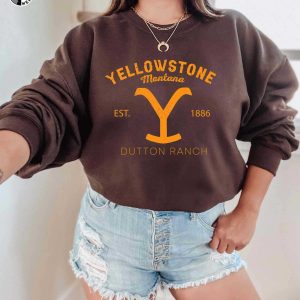 Yellowstone Montana Est. 1886 Dutton Ranch Shirt Gifts for Yellowstone Fans