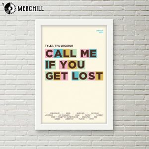 Call Me If You Get Lost Tracklist Poster Tyler The Creator Wall Art