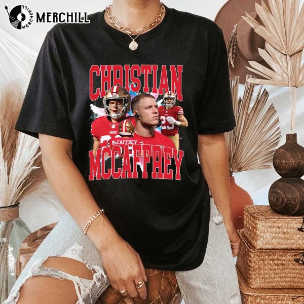 Christian McCaffrey Black 49ers Shirt San Francisco 49ers Gifts for Him