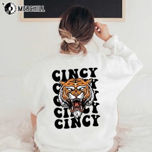 Cincy Cincinnati Bengals Tee Shirt Printed on Back Gift for Her 3