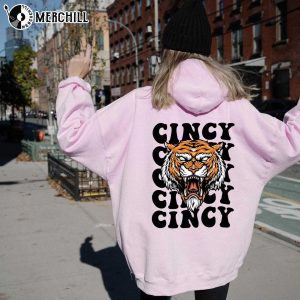 Cincy Cincinnati Bengals Tee Shirt Printed on Back Gift for Her 4