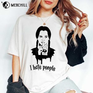 I Hate People Addams Shirt Gift for Wednesday Gift 4