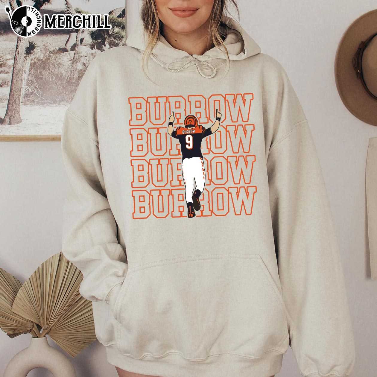 Joe Burrow Women's Shirt Cincinnati Bengals Hooded Sweatshirt