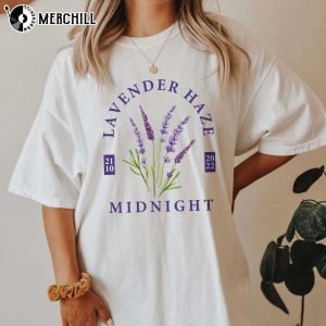 Lavender Haze Midnight Taylor Swift White T Shirt Gift for Swiftie