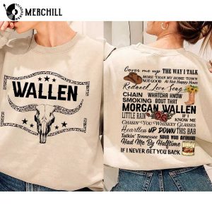 Morgan Wallen Womens Shirt Songs Gifts for Country Music Lovers 2