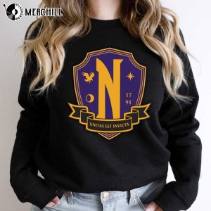 Nevermore Academy Logo Wednesday Shirt Addams Family Gift 2