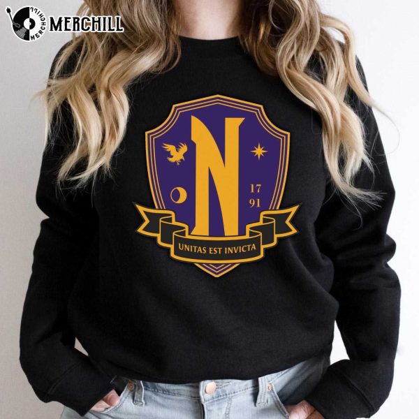 Nevermore Academy Logo Wednesday Shirt Addams Family Gift