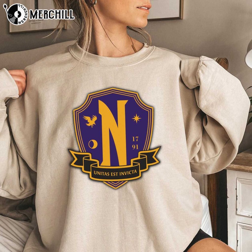 Nevermore Academy Logo Wednesday Shirt