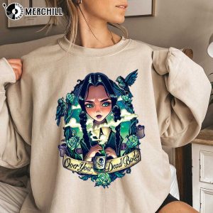 OVer Your Dead Body Addams TShirt Gift for Wednesday Gift 3