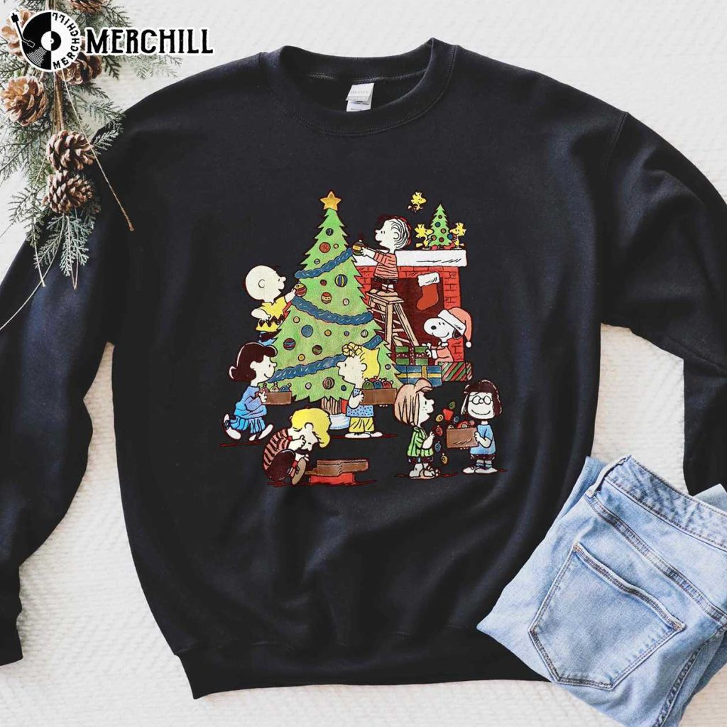 Peanuts Christmas T Shirts Snoopy Charlie Brown Gifts for Adults ...