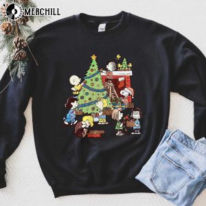 Peanuts Christmas T Shirts Snoopy Charlie Brown Gifts for Adults