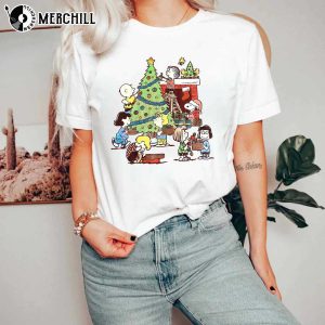 Peanuts Christmas T Shirts Snoopy Charlie Brown Gifts for Adults