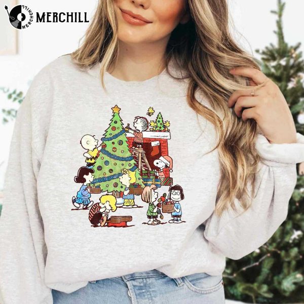 Peanuts Christmas T Shirts Snoopy Charlie Brown Gifts for Adults