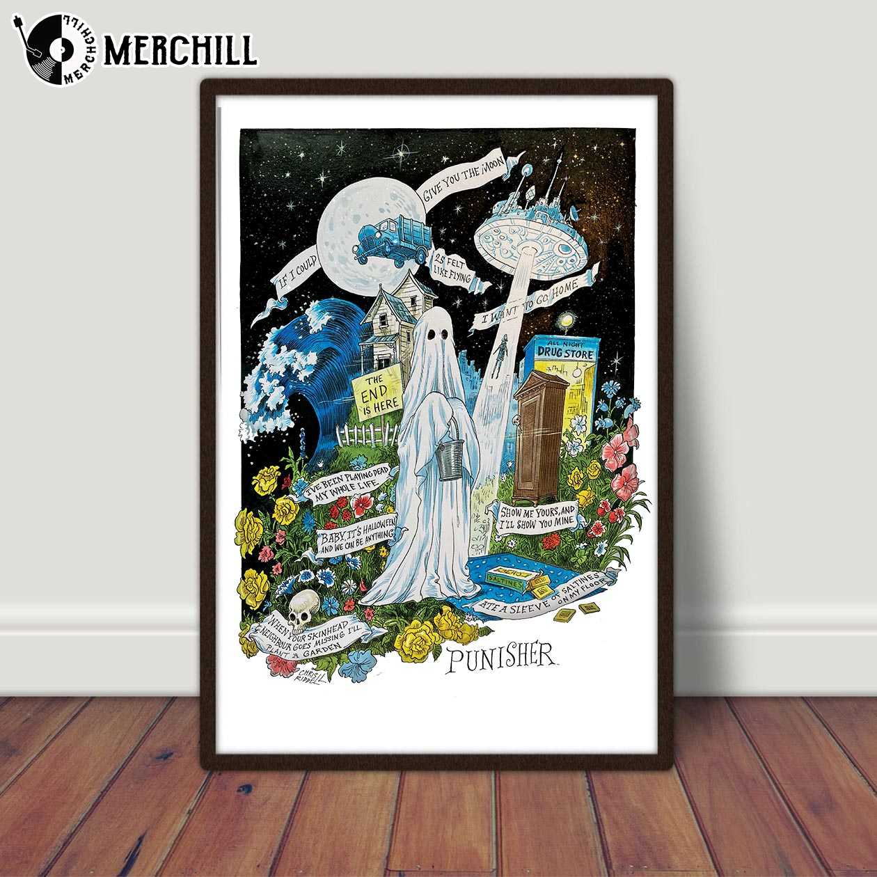 Phoebe Bridgers Punisher Retro Album Print No Framed Poster