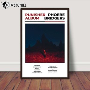 Punisher Phoebe Bridgers Poster Album Gift for Fans